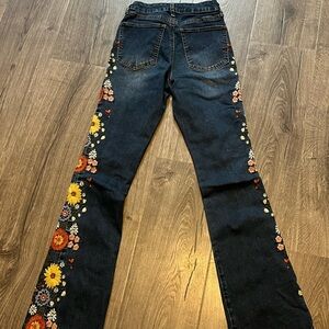 Boot cut/flared pants floral
